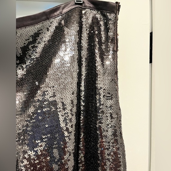 H&M Black sequin wide leg pants, lined. Women’s sz 18 - Picture 7 of 9